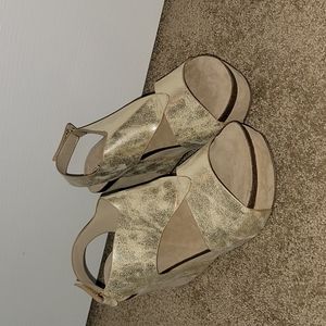 Metallic Gold Wedges